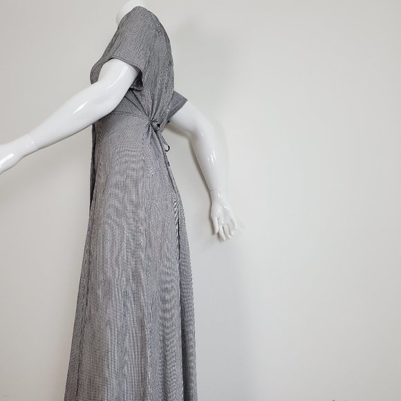 HELD Vintage 90's Black Gingham Maxi Dress - Picture 2 of 10